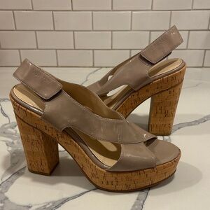 Calvin Klein Beige Platform Heels